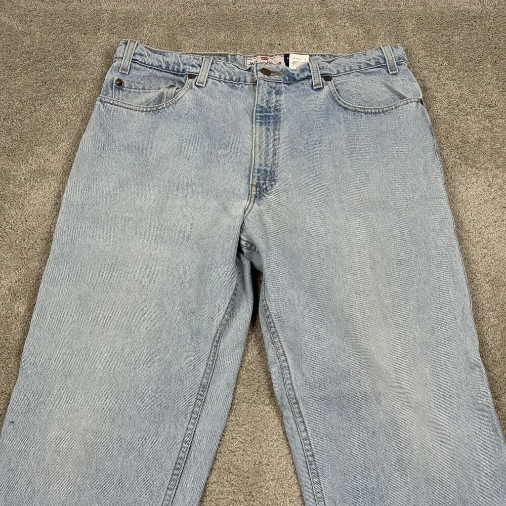 Vintage Levis 540 Orange Tab Jeans Relaxed Fit Signature Series 36x30 Light Wash